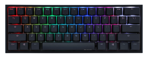 Ducky One 2 Mini RGB LED 60% Double Shot PBT Mechanical Keyboard