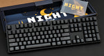 MK Night Typist Warm White LED Backlit, PBT Double Shot keycaps, Type C USB, Programmable, 16 Layout Mechanical Keyboard