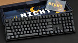 MK Night Typist Warm White LED Backlit, PBT Double Shot keycaps, Type C USB, Programmable, 16 Layout Mechanical Keyboard